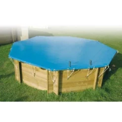 Bâche Hivernage Piscine Hexagonale Ubbink Ø 410 Cm