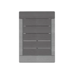 Caillebotis En Lames Composites Pour Douche Solaire Formidra - Dark Grey