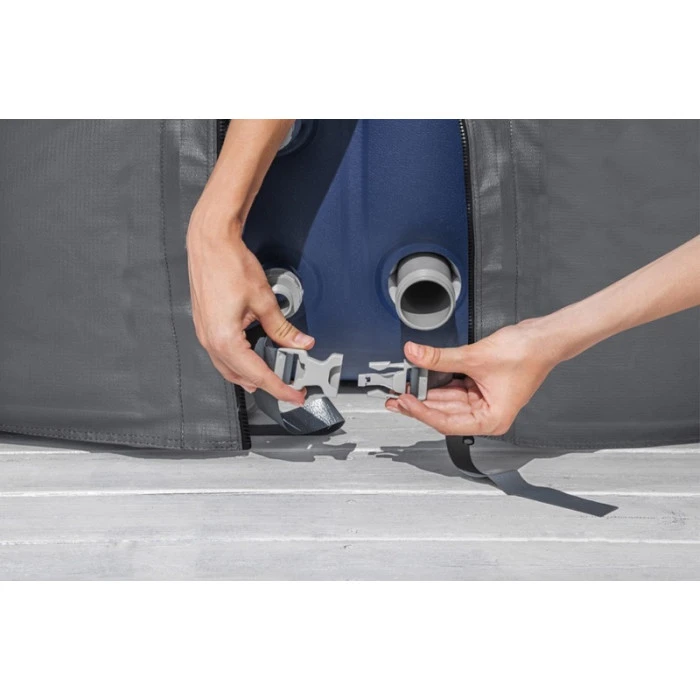 Couverture Thermique Pour Spa Carré Bestway L 180 X L 180 X H 71 Cm 2 Couverture Thermique Pour Spa Carré Bestway L 180 X L 180 X H 71 Cm – Image 2