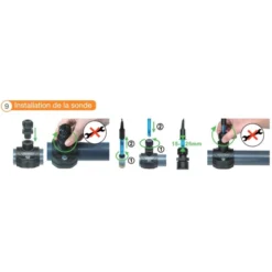 Sonde PH 2,5 M Pour Pompe Doseuse Automatic PH Et Electrolyseur Automatic Salt Bayrol -Fournitures De Piscine installation de la sonde