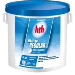 HTH Maxitab Regular 10kg - Galets De Chlore Stabilisé 500gr