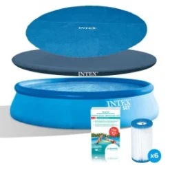 Pack Piscine Autoportante Intex Easy Set 4,57 X 0,84 M + Essentiels